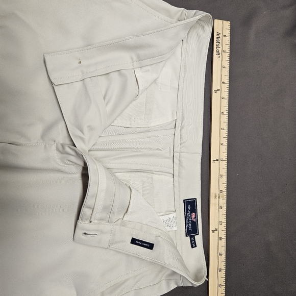 Vineyard Vines Links Pant Flat Front Performance Golf White Mens 32x30 - Picture 4 of 6